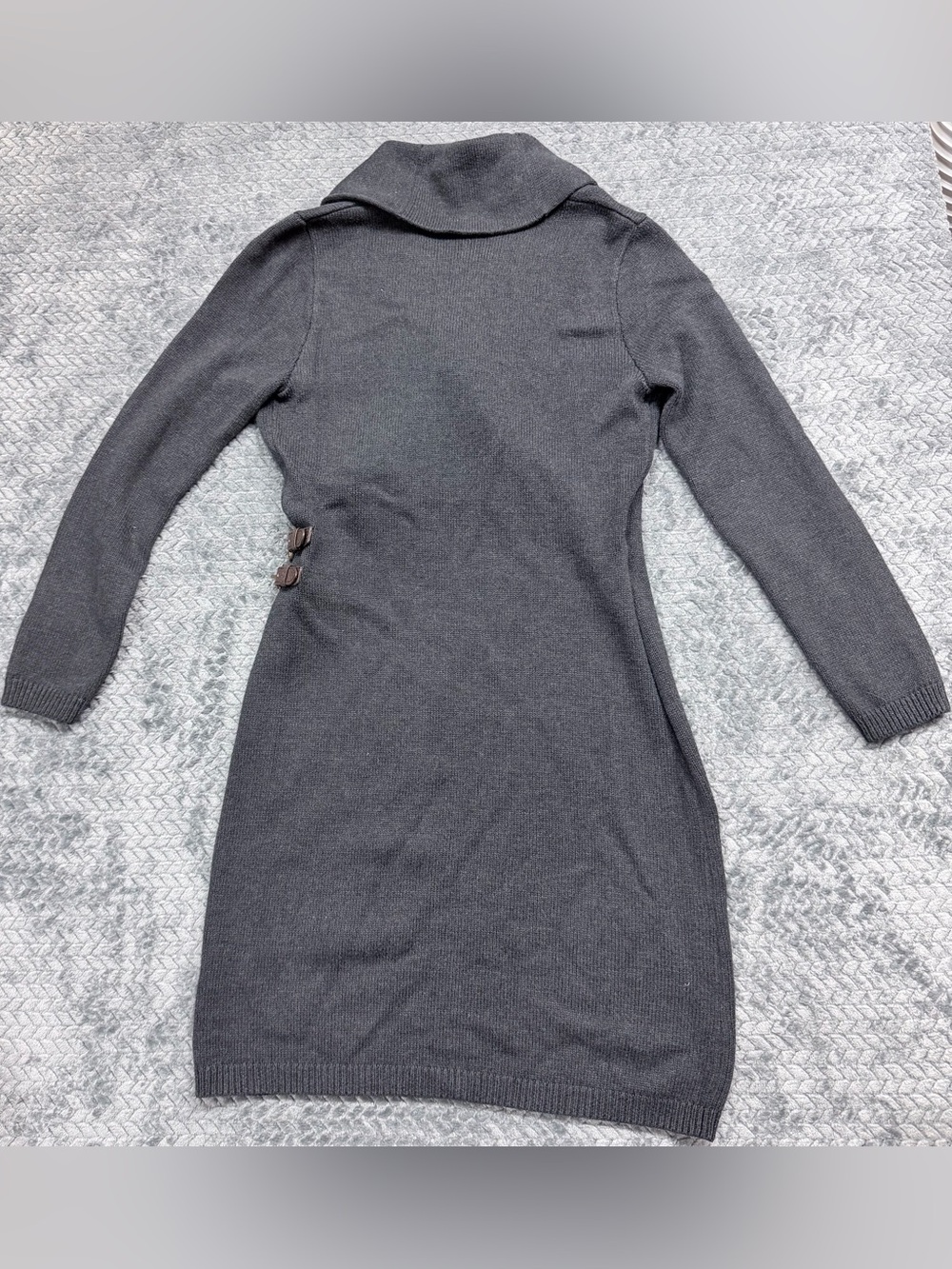 Lauren Ralph Lauren Haddon Hall Sweater Dress in Granite Grey Size Medium - Picture 4 of 12